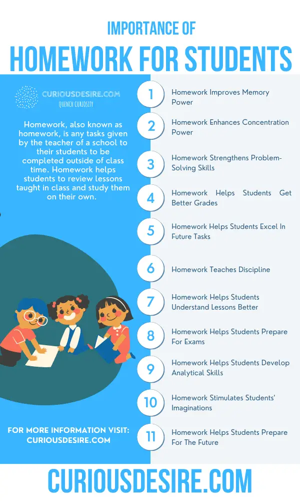20 reasons why homework is good