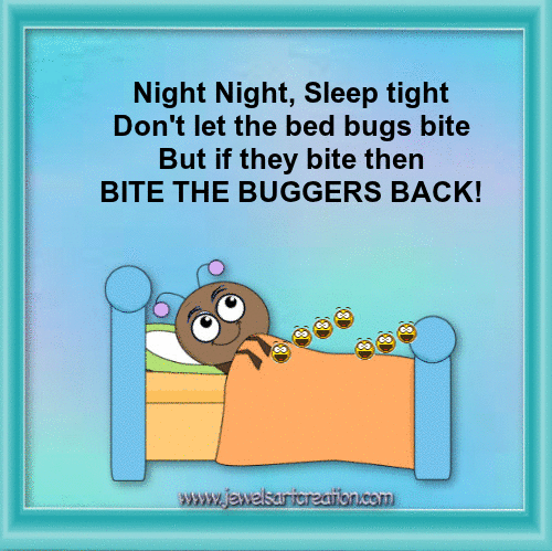 Bedbugs way to say good night