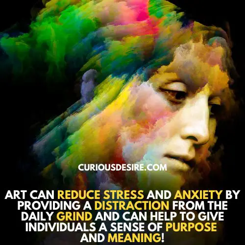 Art is important because it reduces stress