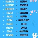 use these romantic words that start with g to impress your partner