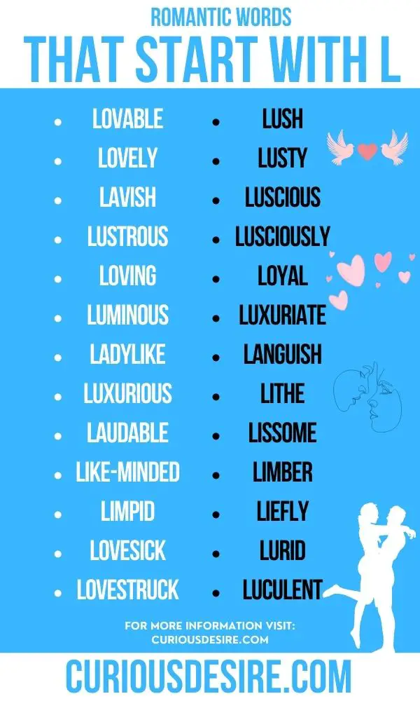 romantic words that start with L to use for partners