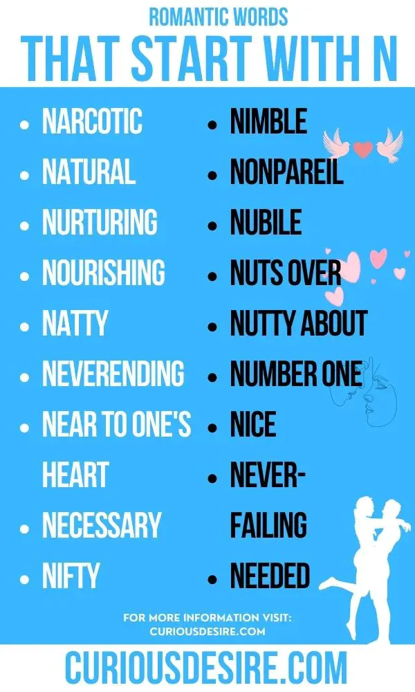 romantic words that start with N to make your partner happy