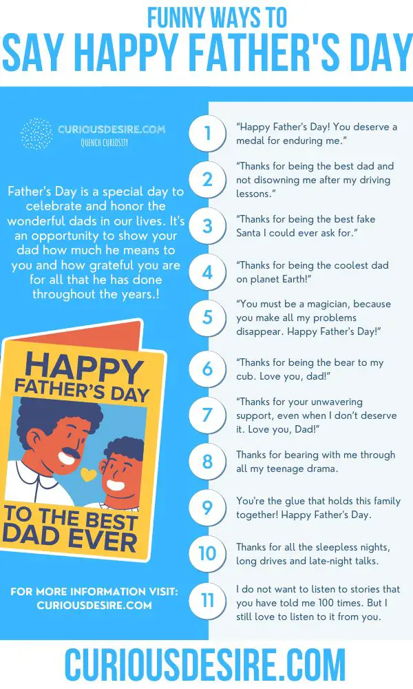 some funny ways to say happy father's day to your dad