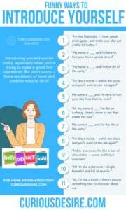 60+ Funny Ways To Introduce Yourself | Curious Desire