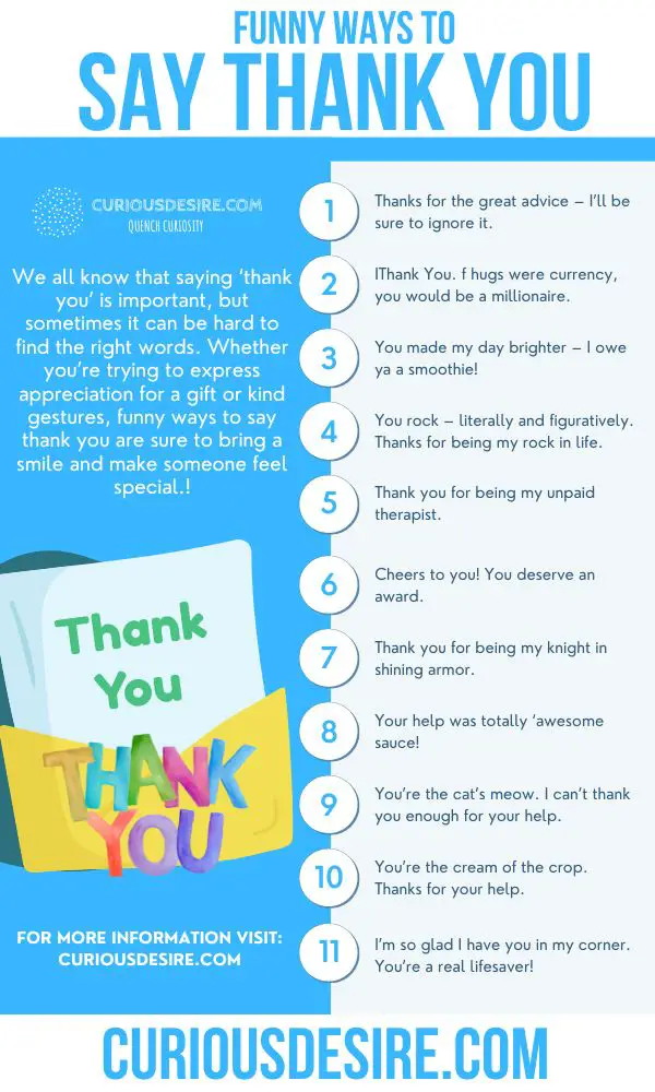 69 funny ways to say thank you to anyone