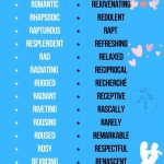 Romantic words that start with R and how to use them