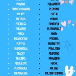 romantic words that start with P and how to use for partner