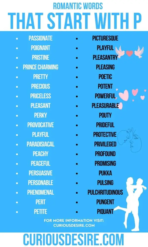 romantic words that start with P and how to use for partner