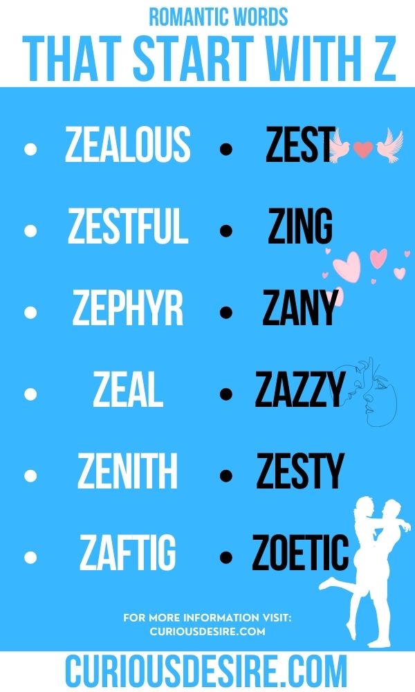 12 romantic words that start with z and how to use them