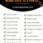 Excuses For Being Late To A Party - Quick Guide