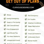 Excuses For Get Out Of Plans - Easy Solutions