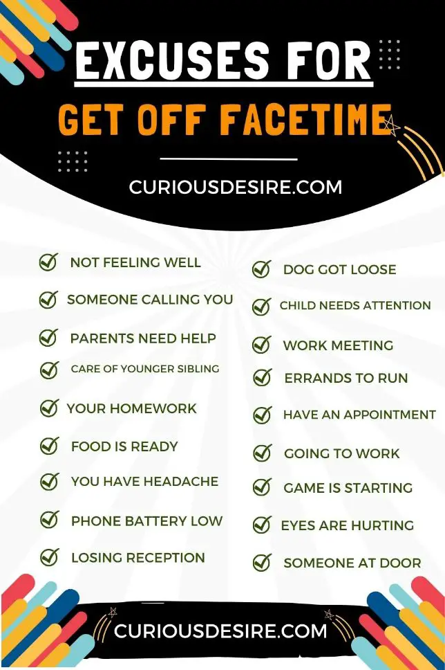 Excuses To Get Off Facetime - Easy Tips And Tricks