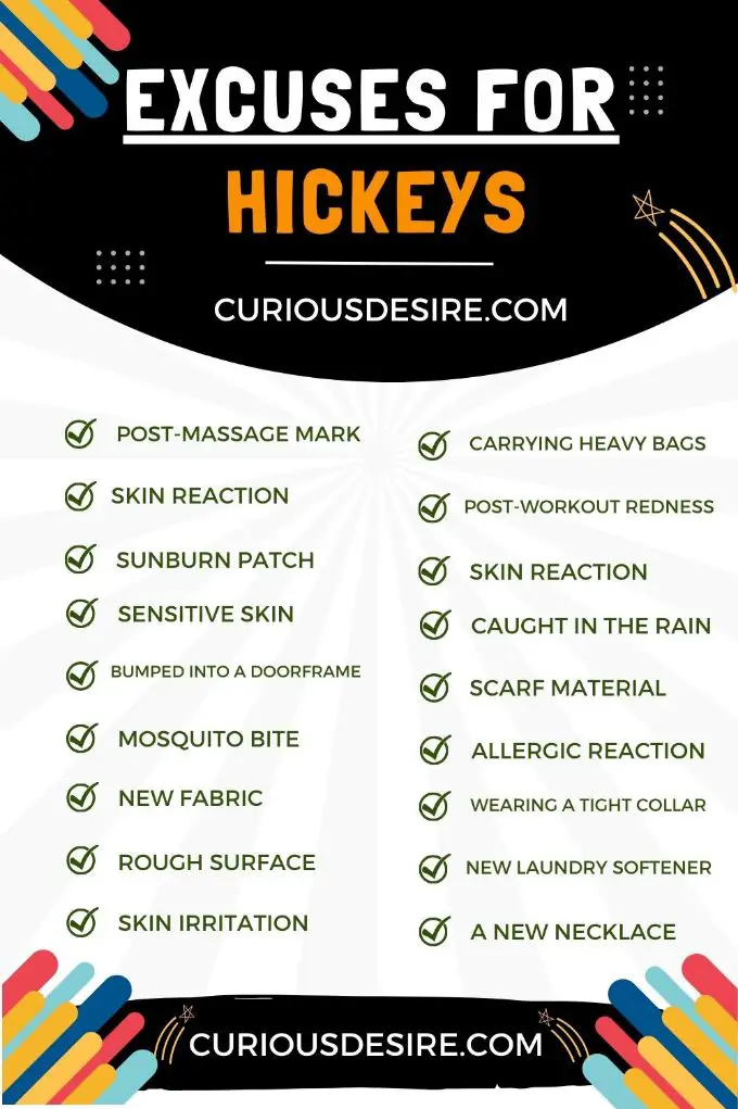 Best Excuses for Hickeys - Quick Solutions