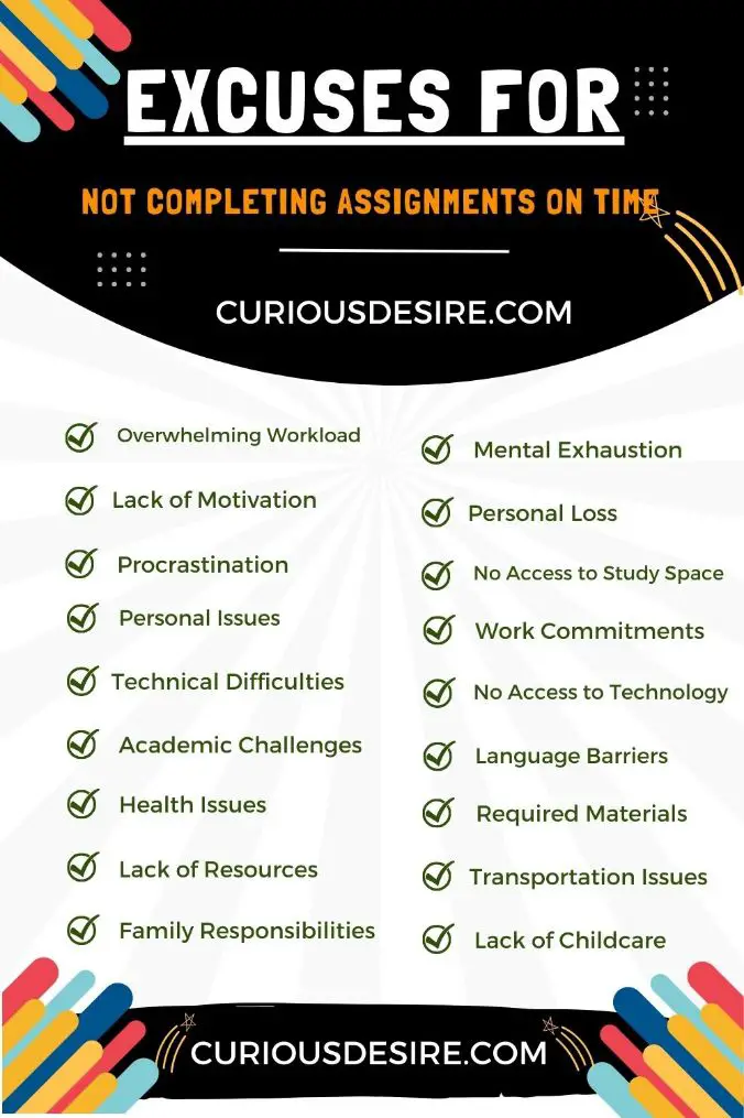 Excuses For Not Completing Assignments On Time – Quick Ways