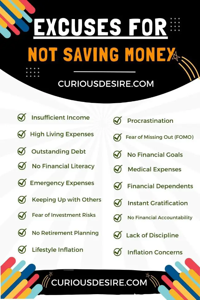 Excuses For Not Saving Money – Ultimate Guide