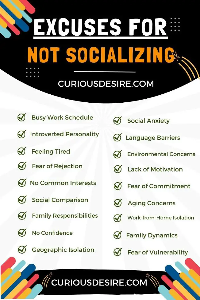 Excuses For Not Socializing – Easy Tips And Tricks