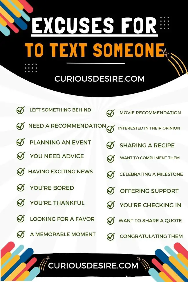 Excuses For To Text Someone – Easy Tips And Tricks