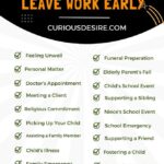 Excuses To Leave Work Early [Quick Ways]