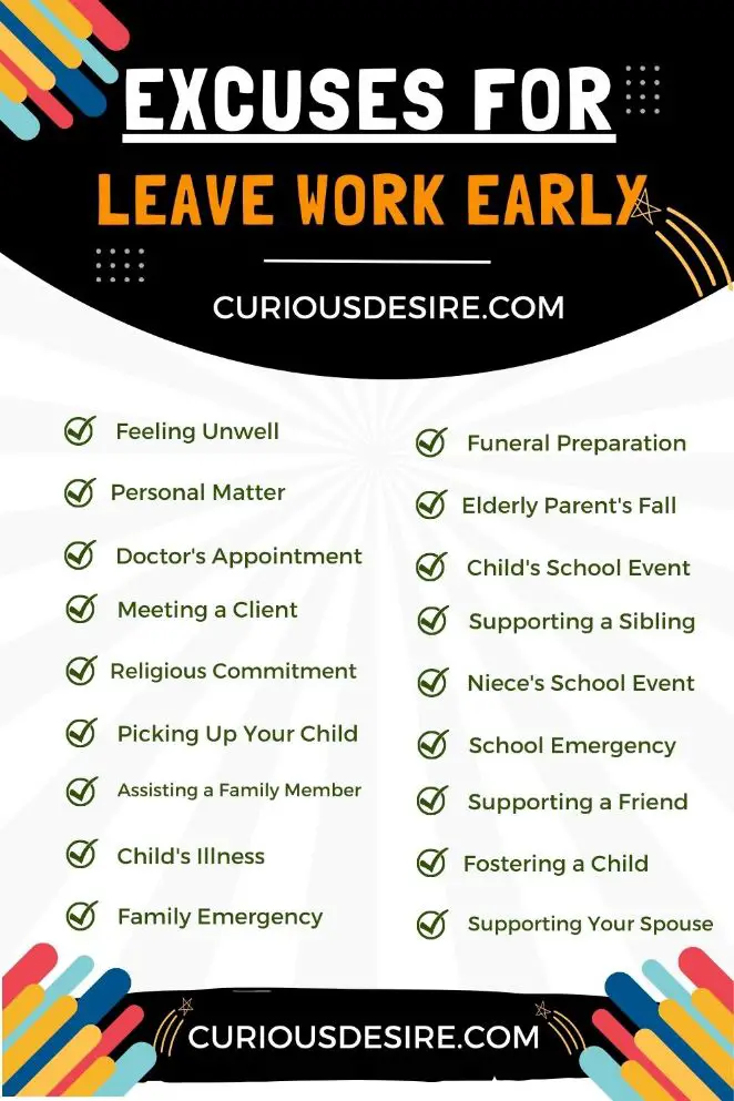 Excuses To Leave Work Early [Quick Ways]