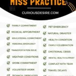 Excuses To Miss practice – A Ultimate Guide