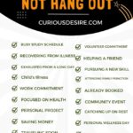 Excuses To Not Hang Out [Ultimate Guide]