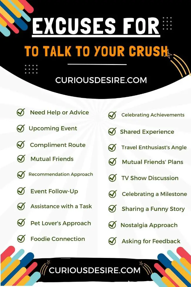 Excuses To Talk To Your Crush - The Quick Ways