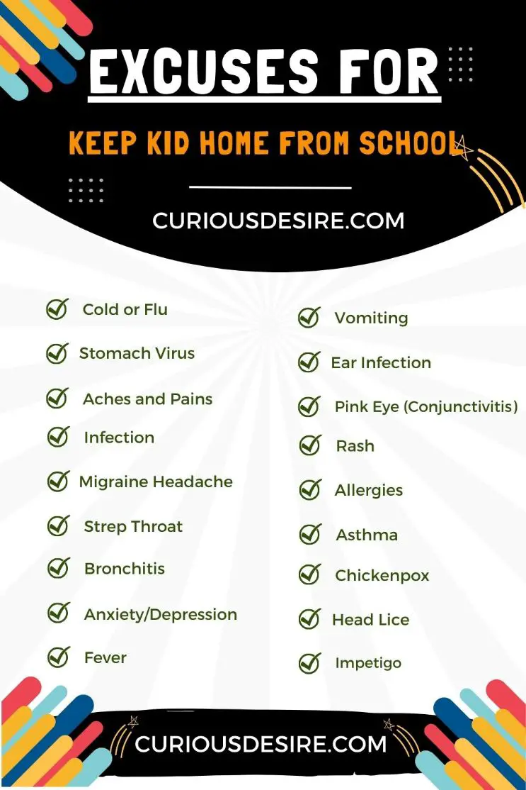 Excuses To keep Kid Home From School - Comprehensive Guide