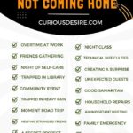 Excuses for not coming home - A Step By Step Guide