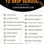 The Unique Guide Of Excuses For To Skip School