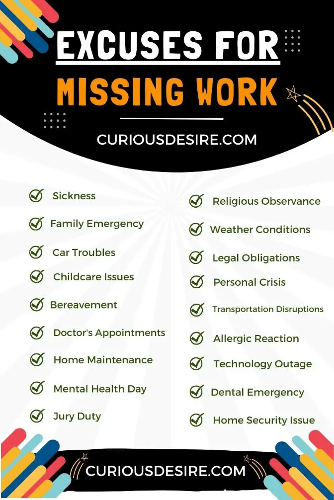 Believable Excuses For Missing Work – Step By Step Guide