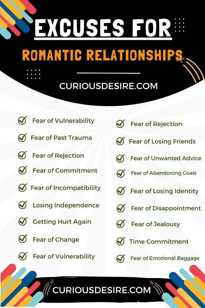 Excuses For Romantic Relationships [Ultimate Guide]