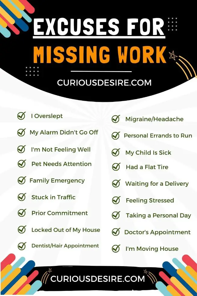 Worst Excuses For Missing Work – Unique Guide
