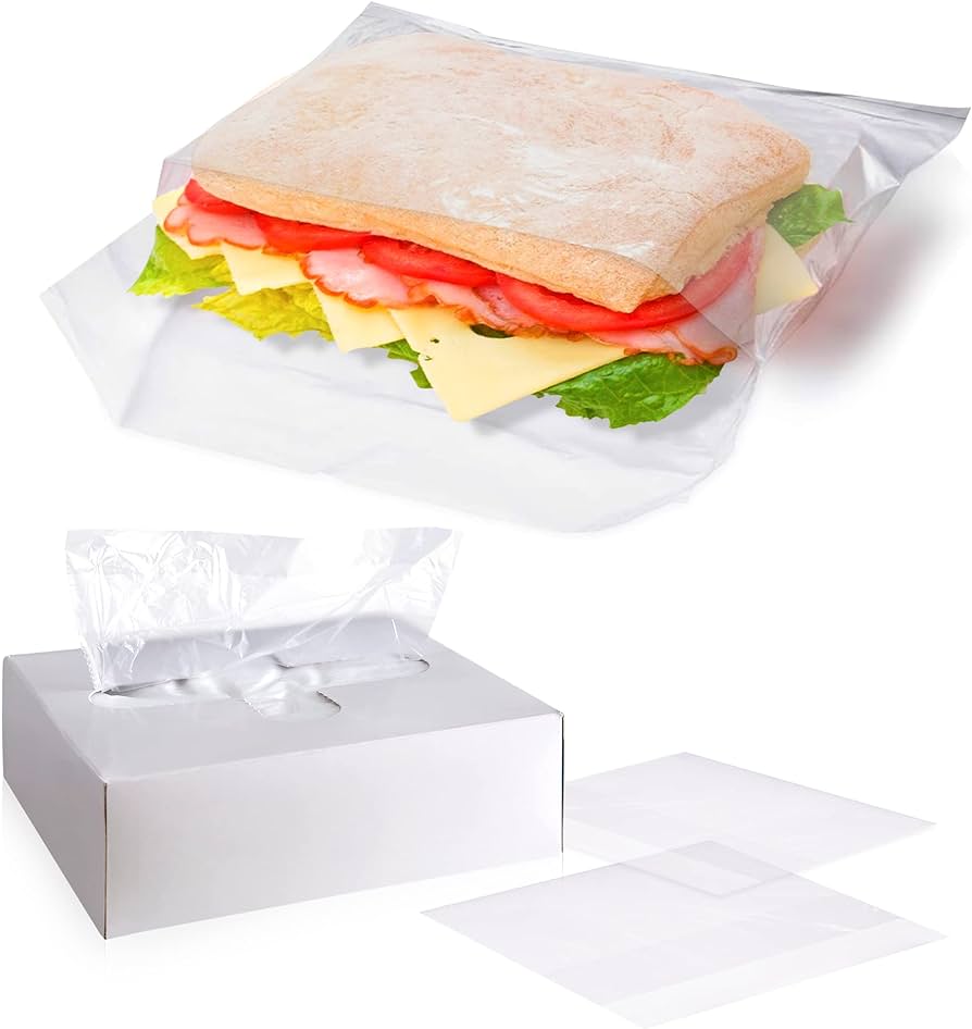A sandwich with its bag box
