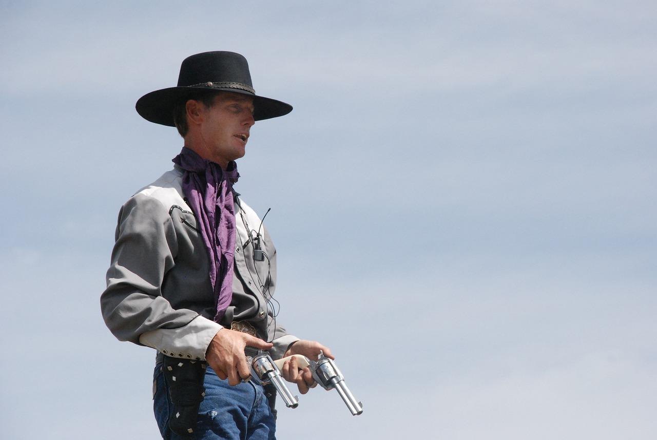 A Cowboy holding a gun