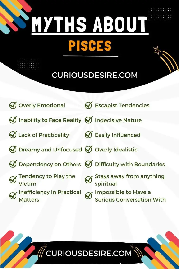 Infographics - Myths About Pisces