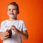 A child eating Chocolate