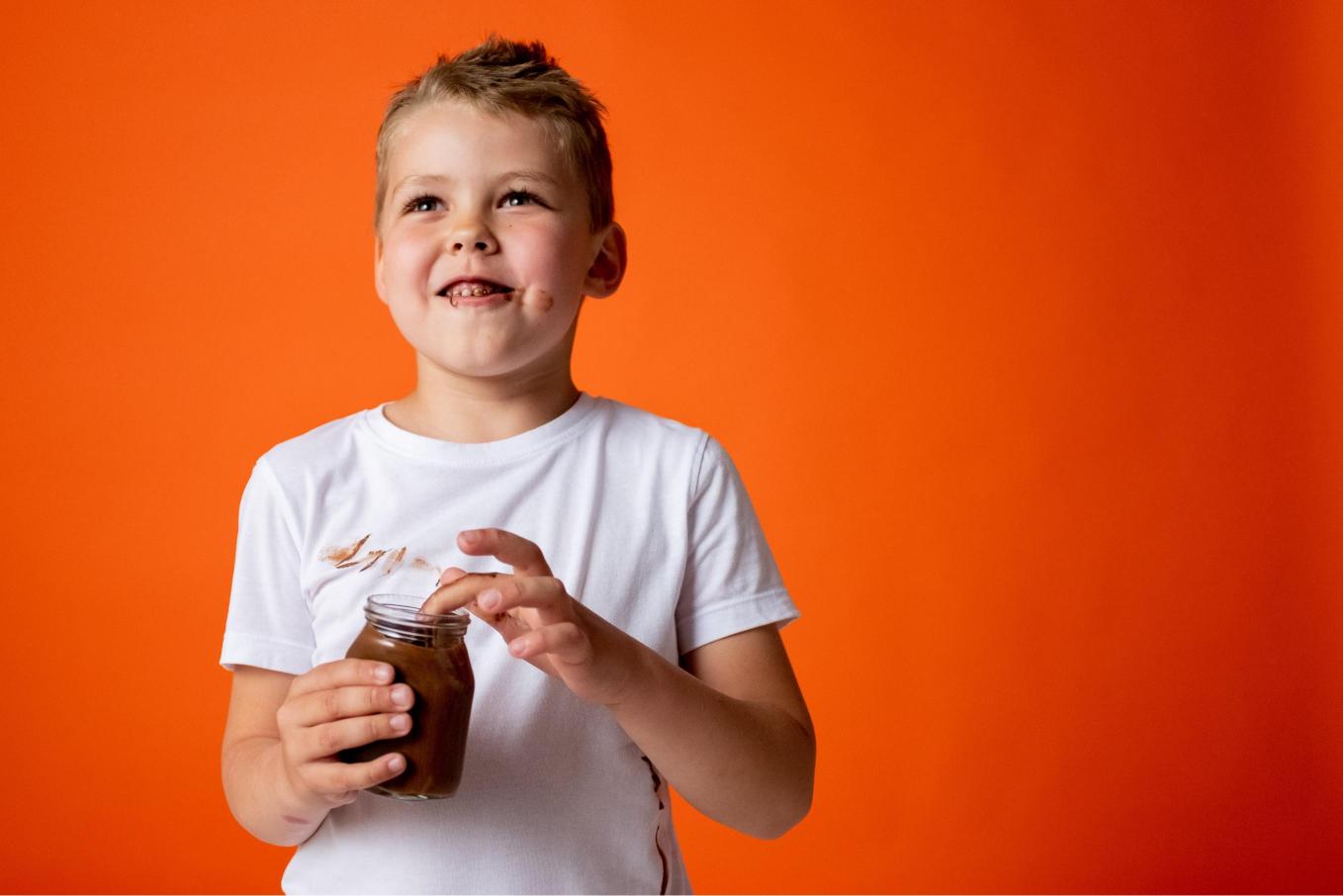 A child eating Chocolate