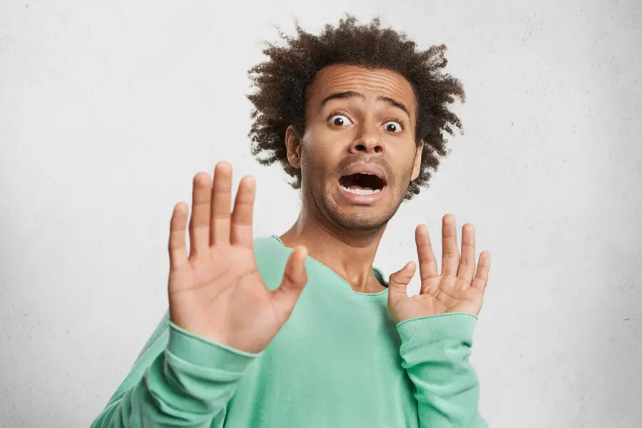 A Terrified Man