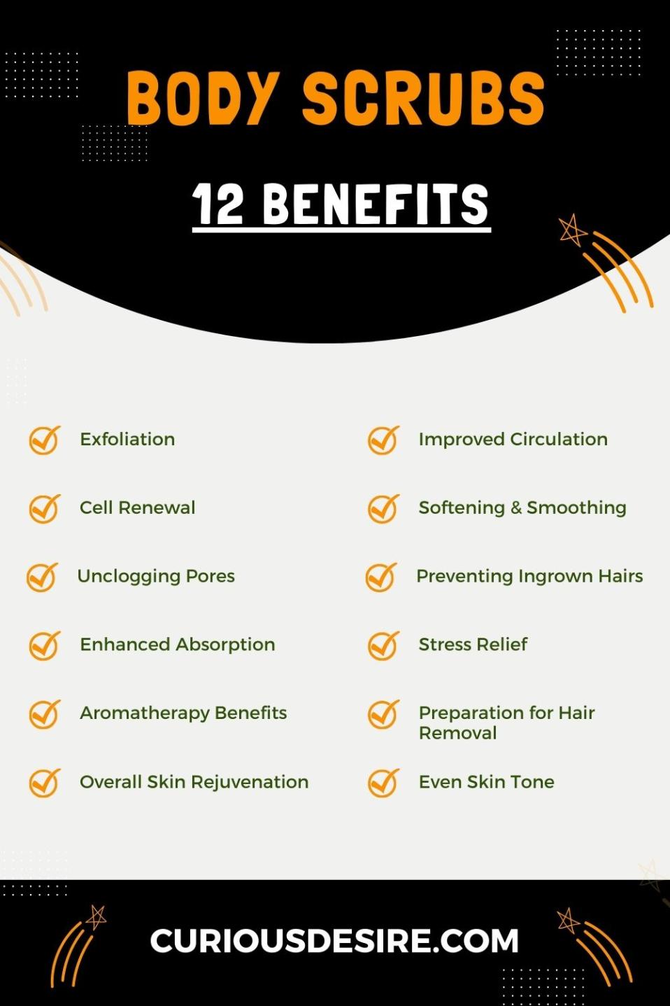 Benefits Of Body Scrubs - Infographic