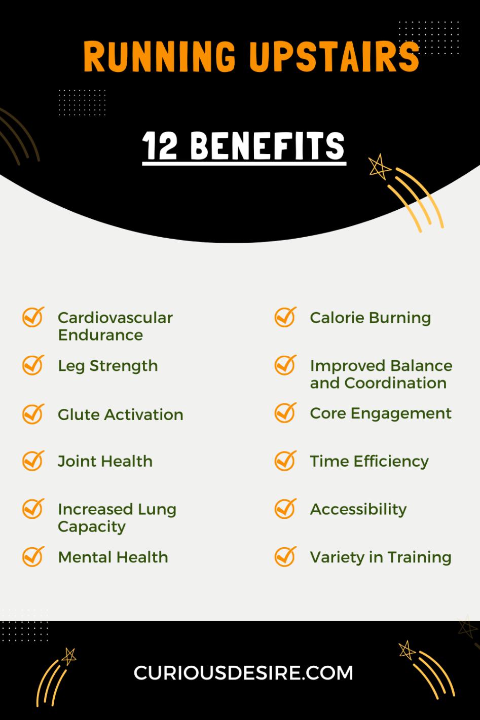 Benefits Of Running Upstairs - Infographic