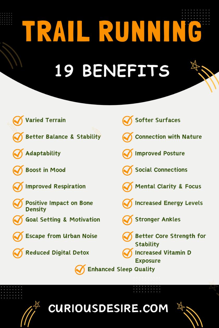 Benefits Of Trail Running - Infographic