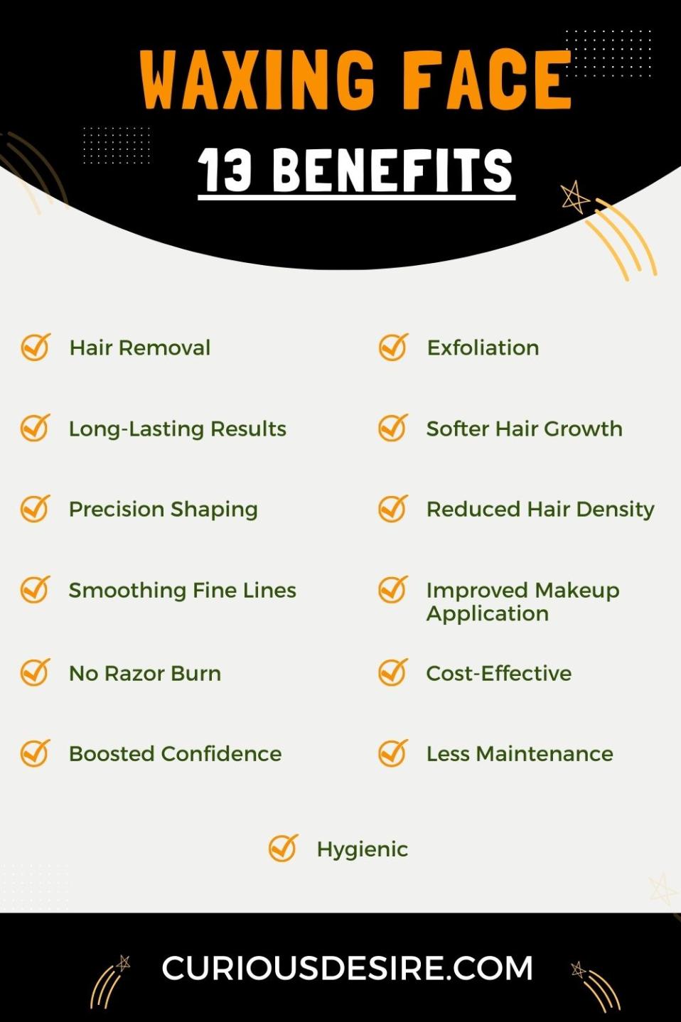 Benefits Of Waxing Face - Infographic