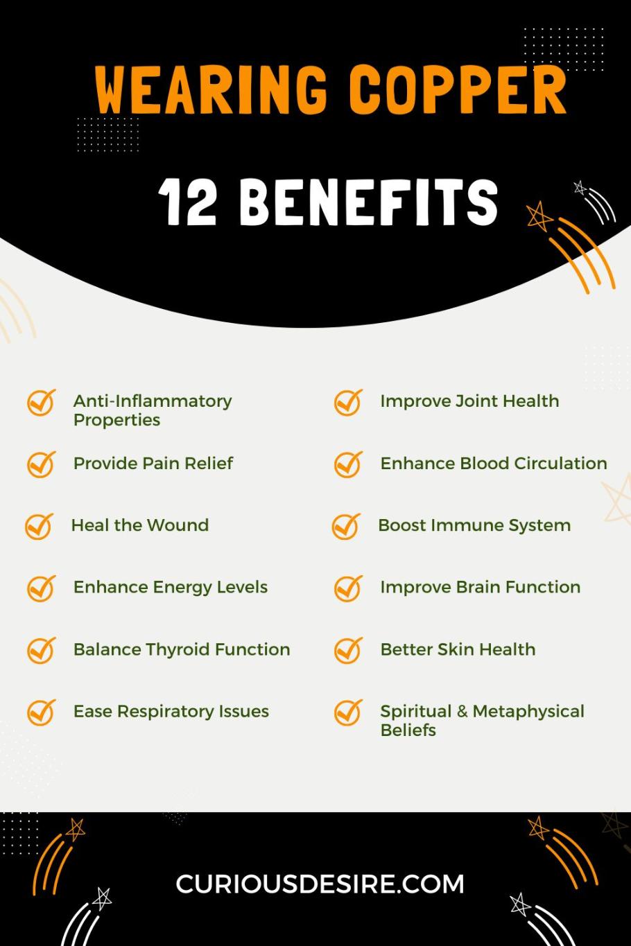 Benefits Of Wearing Copper - Infographic