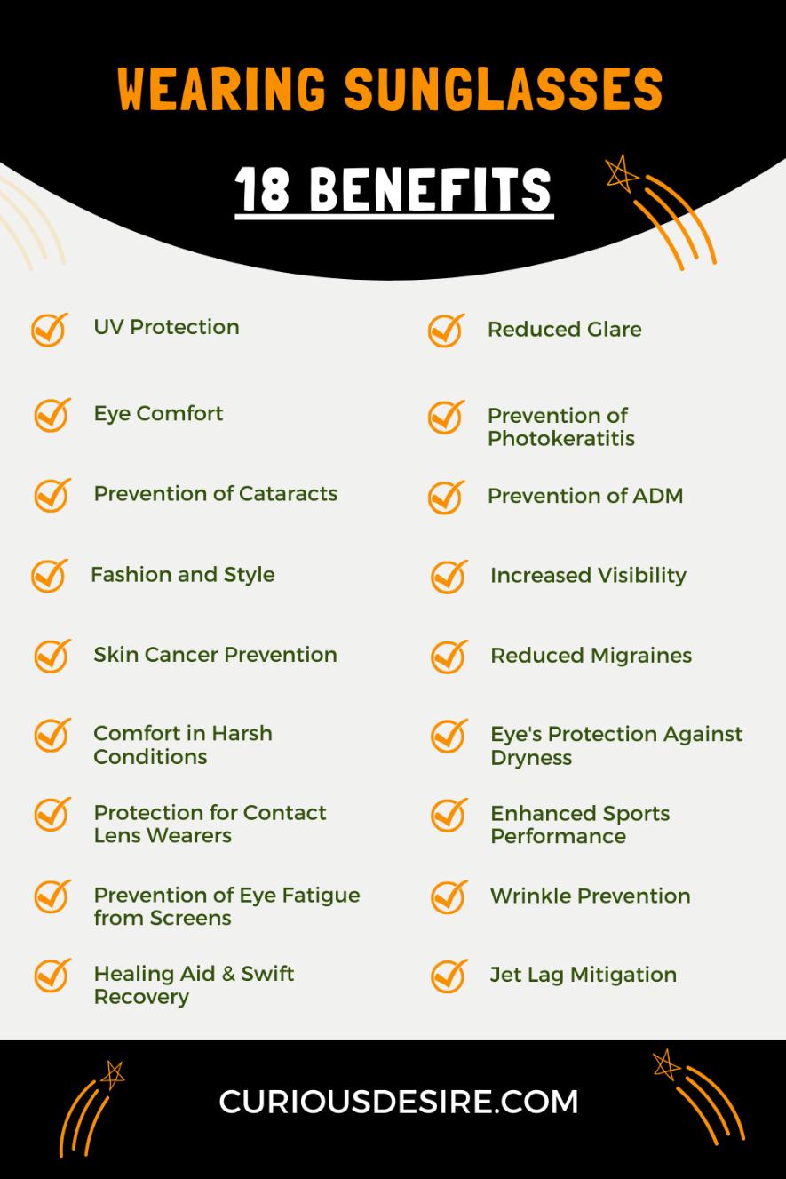 Benefits Of Wearing Sunglasses - Infographic