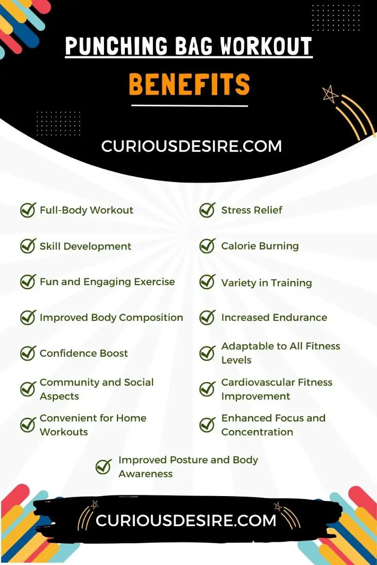 Infographics - 15 Benefits of Punching Bag Workout