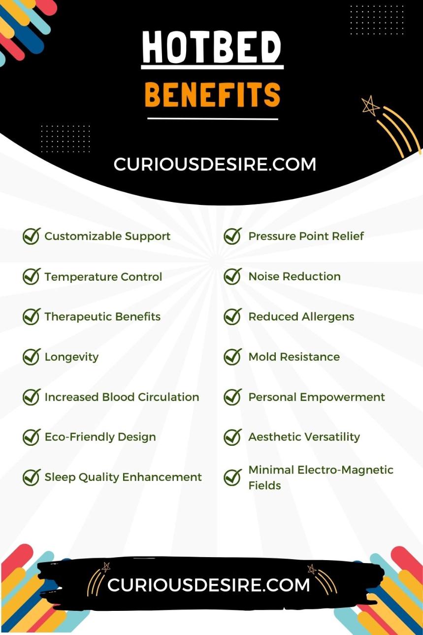 Infographics - 14 Benefits of a Waterbed