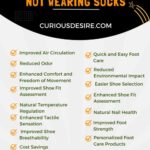 benefits of not wearing socks - an infographic