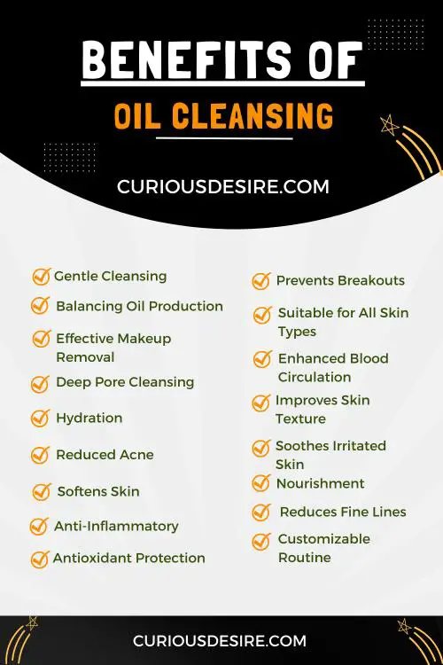benefits of oil cleansing - an infographic
