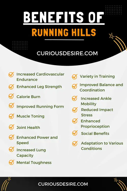 benefits of running hills - an infographic 