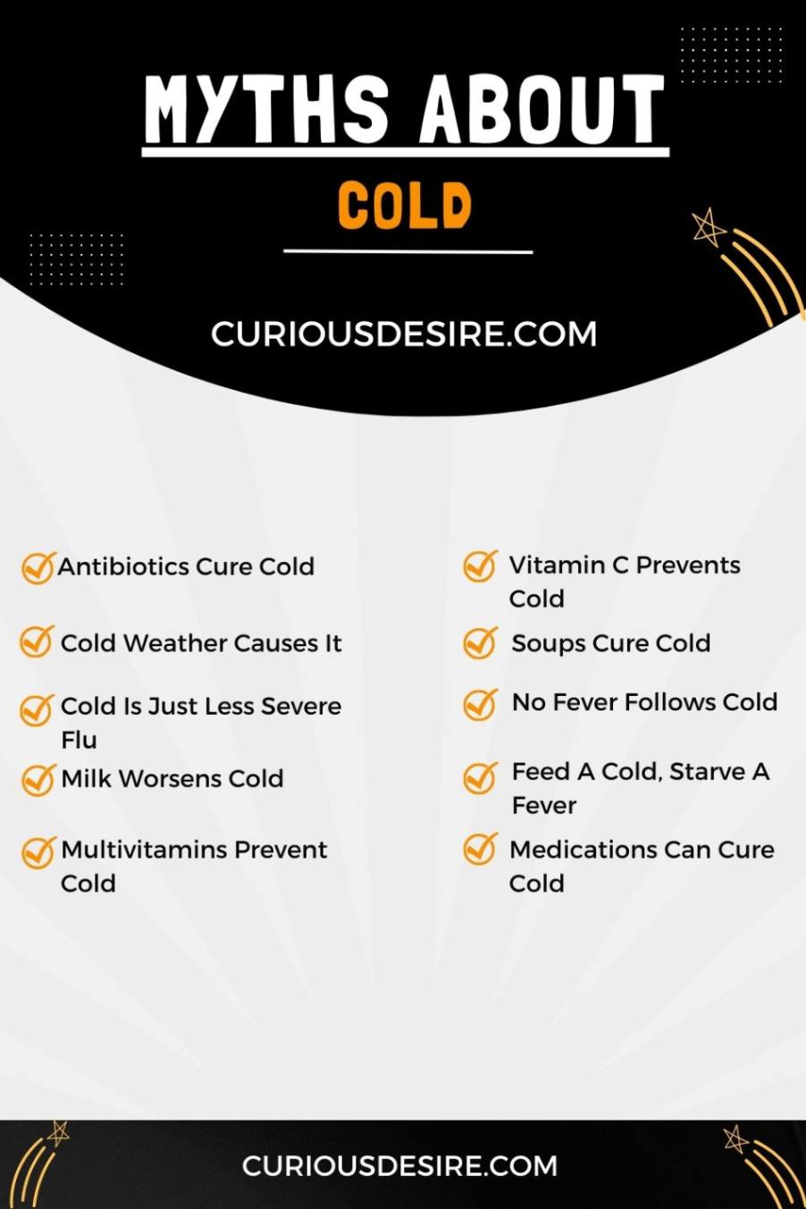 10 Myths About Cold Infographic